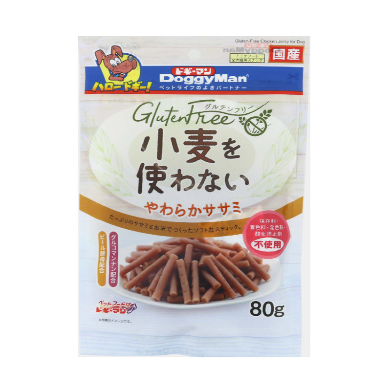 DM-82249 Gluten-Free Chicken Jerky - 80g - DoggyMan Treats - Noble Advance Pets Noble Advance Pets