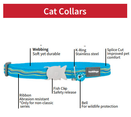 Cat Classic Collar - Red Dingo - Silversky Red Dingo