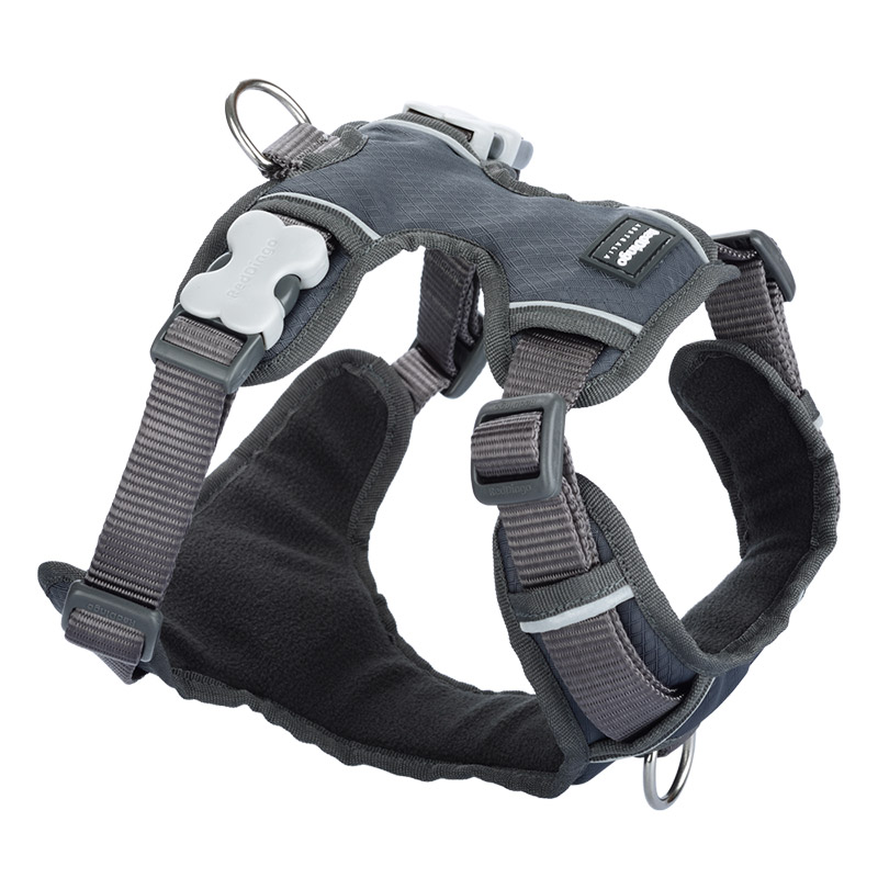 Charcoal Padded Harness - Red Dingo - Silversky Red Dingo