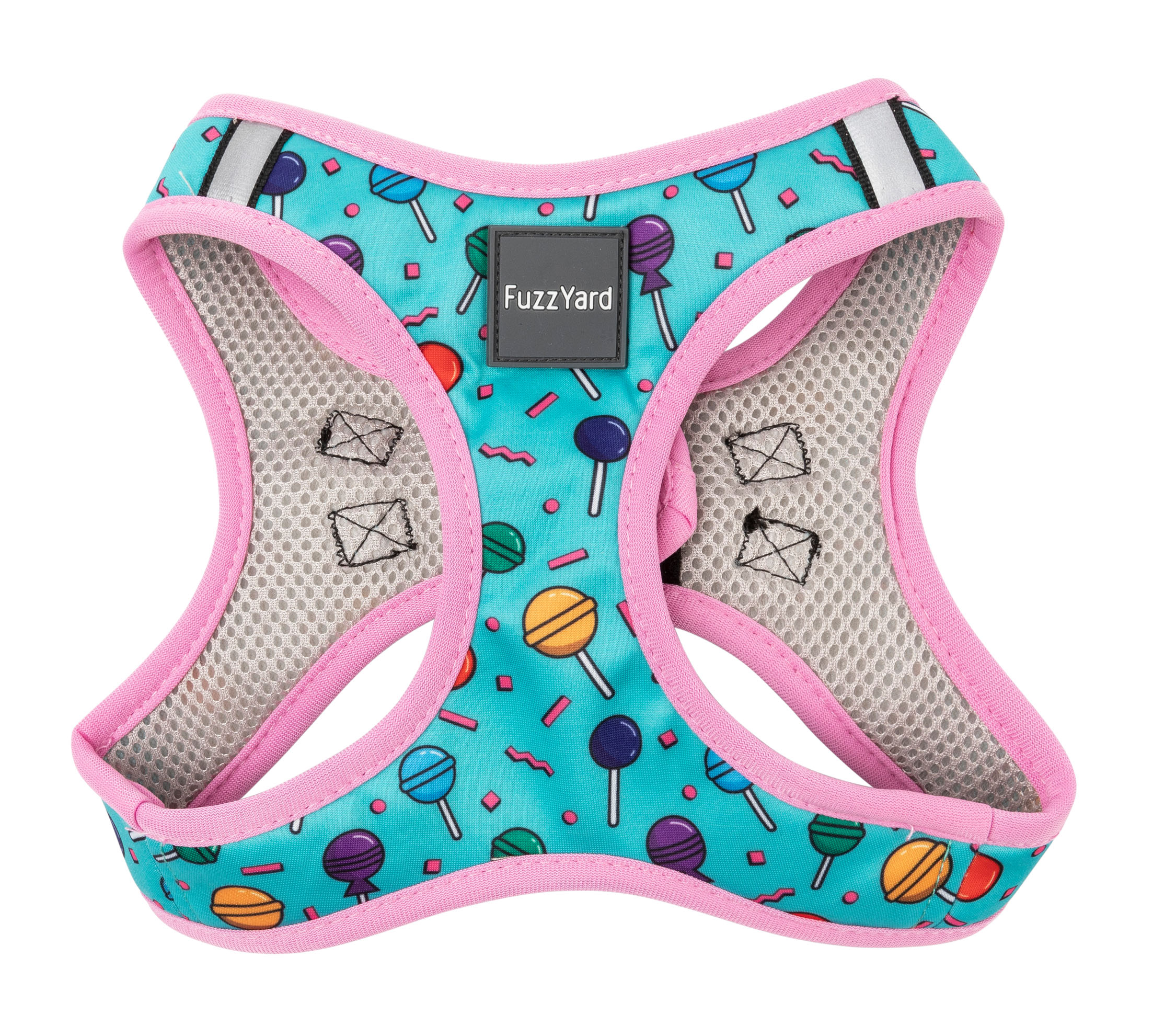 Hey Suckers! Stepin Harness 1 - FuzzYard - Silversky FuzzYard Hey Suckers! Step-in Dog Harness - Image 1