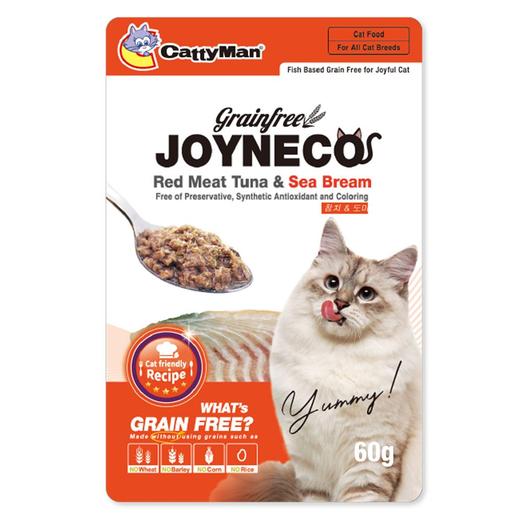DM-16782 cattyman-joyneco-red-meat-tuna-sea-bream-grain-free-pouch-cat-food-60g CattyMan Joyneco Grain-Free Pouch Cat Food 60g