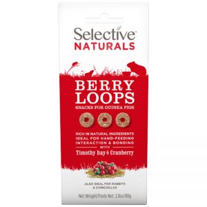 Berry Loops with Timothy Hay & Cranberry 80g (1) - Supreme - Rein Biotech