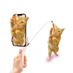 CattyMan Playful Cat Selfie Stick with Smartphone Holder - Image 3