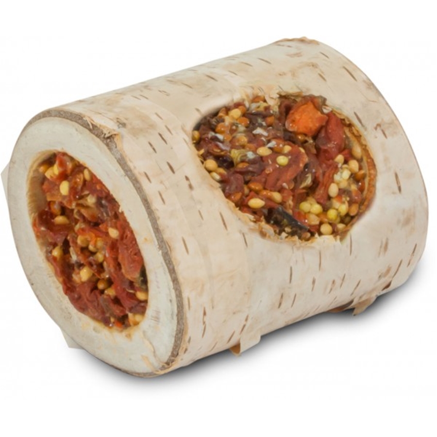 JR05698 JR Carrot Nibbler Wooden Roll 150 g -1 JR Farm Carrot Nibbler Wooden Roll (150g) - Image 1