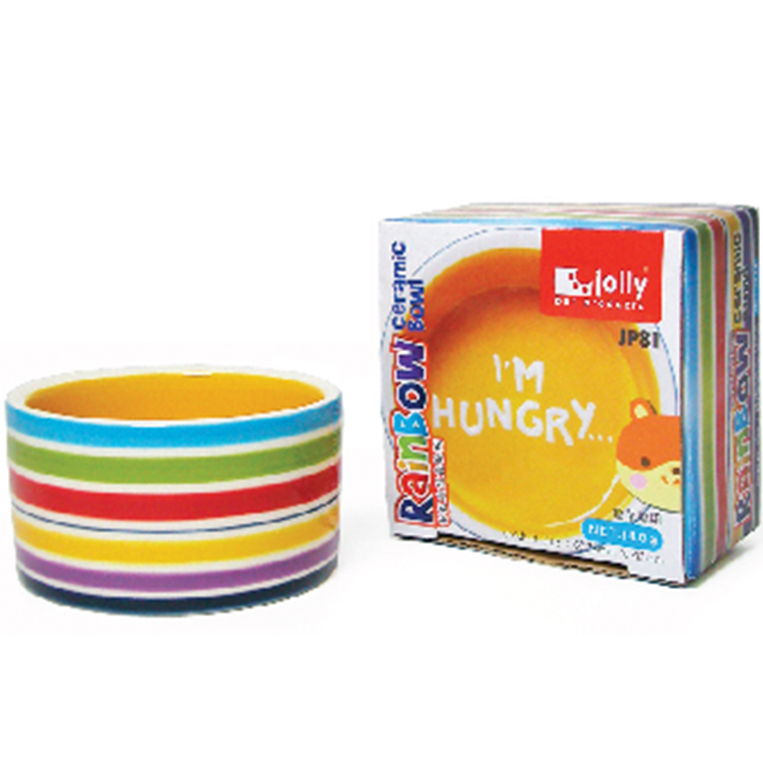 PKJP81-Rainbow-Ceramic-Bowl-for-Hamster PKJP81-Rainbow-Ceramic-Bowl-for-Hamster