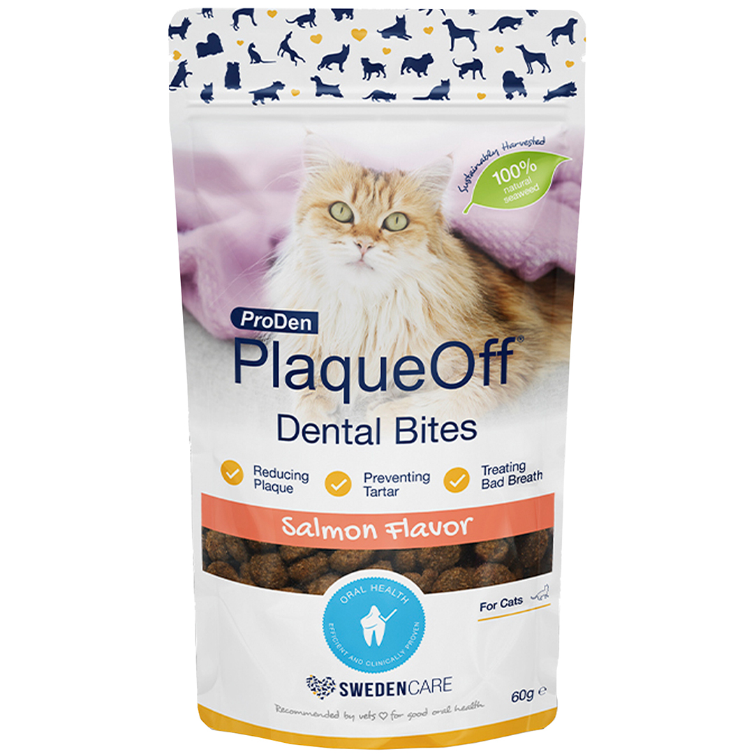 SC-3523 PlaqueOff® Dental Bites for Cats - Salmon 60g SC-3523 PlaqueOff® Dental Bites for Cats - Salmon 60g