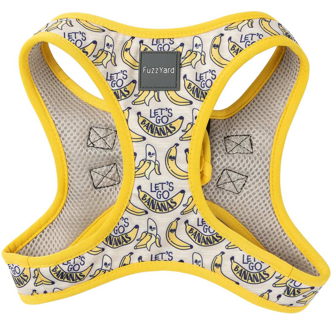 FuzzYard Go Bananas Step-in Dog Harness (1) FuzzYard Go Bananas Step-in Dog Harness