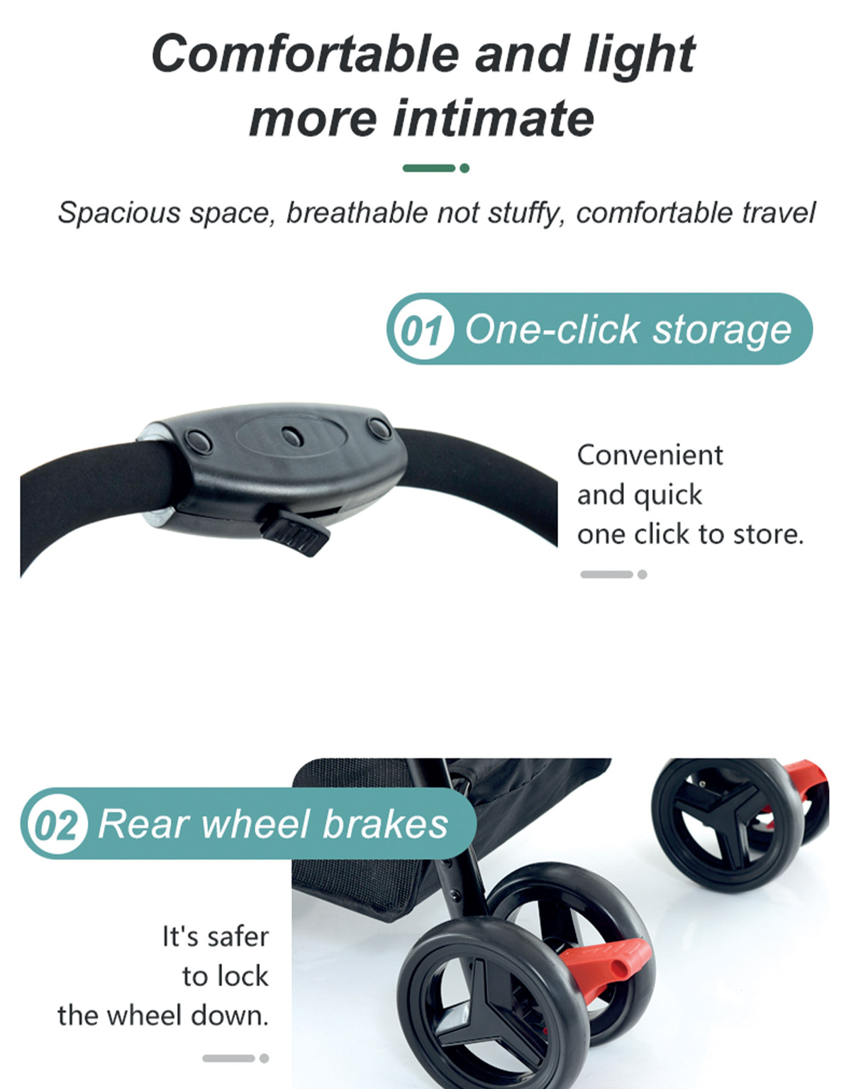 BNDC Pet Prams 107 Sky - Silversky (2)