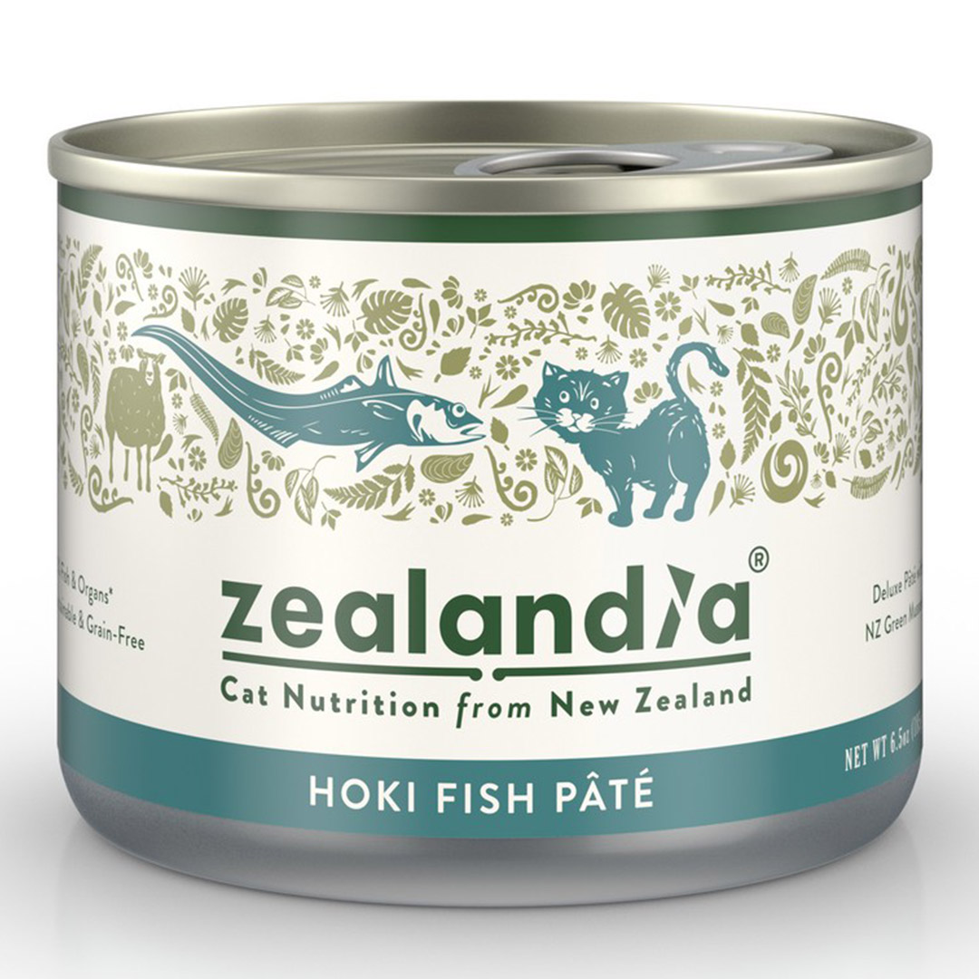 ZA235 Zealandia Cat Hoki Fish Pâté Food (185g) (2) Zealandia Cat Hoki Fish Pâté Food (185g)