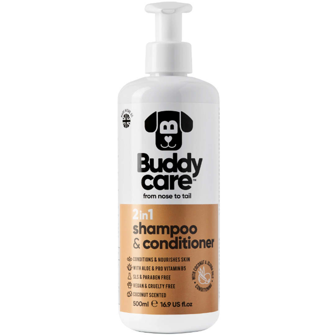 BD67003 Buddycare Coconut Dog Shampoo & Conditioner (500ml) - Reinbiotech (1) BD67003 Buddycare Coconut Dog Shampoo & Conditioner (500ml) - Reinbiotech