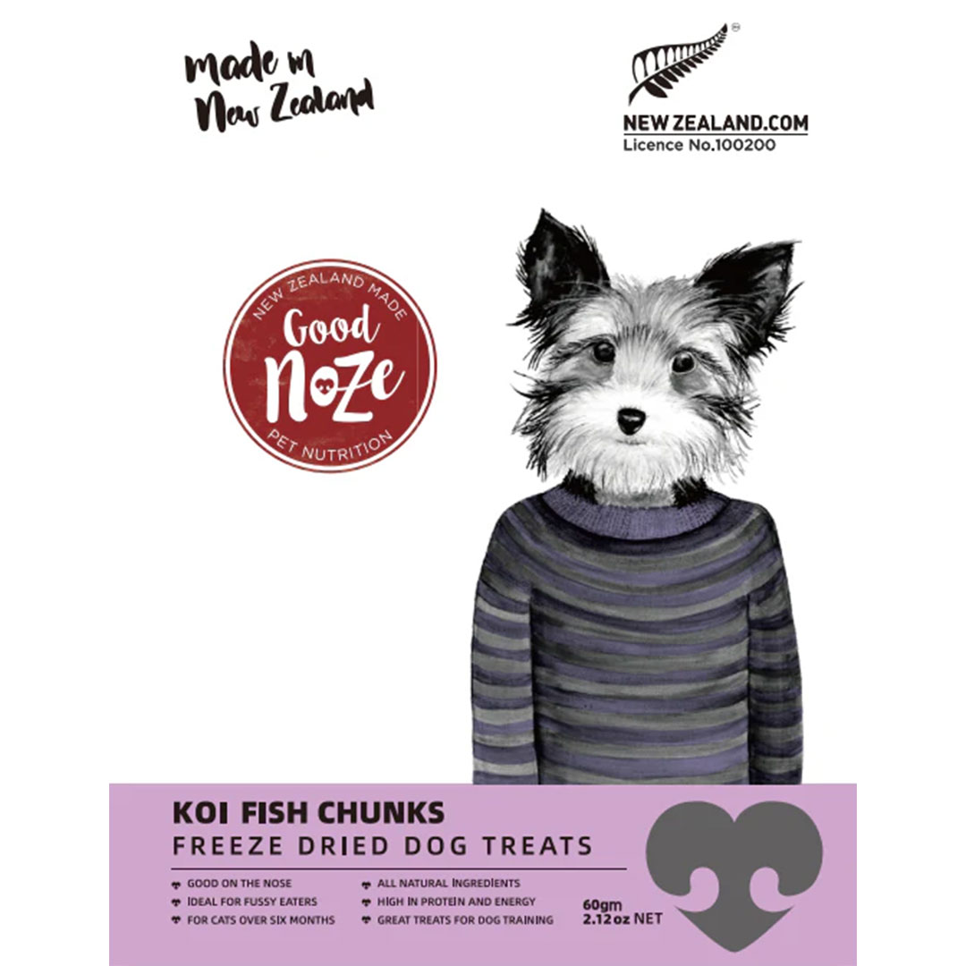 GN5007-Carp-Fish-Chunks-60g Good Noze Carp Fish Chunks Dog Treats (60g) - Image 1