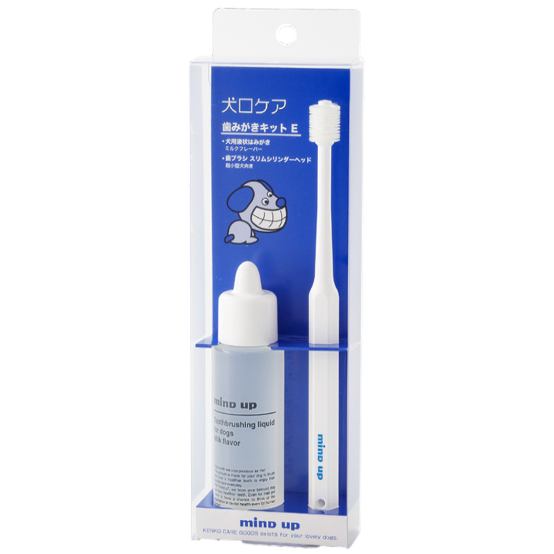 MU-995117 Mind Up KENKO CARE Toothbrushing Kit E “Slim Cylinder” for Dog MU-995117 Mind Up KENKO CARE Toothbrushing Kit E “Slim Cylinder” for Dog