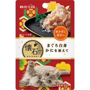 PL-26620 Maguro White Meat with Crab (Jelly) 40g - Petline Kaiseki Pouch - Silversky