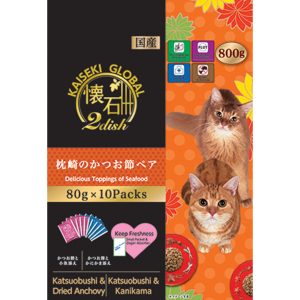 PL-27511 Makurazaki no Katsuo (10 x 80g) - Petline Kaiseki 2 Dish Dry Food (10 x 80g)