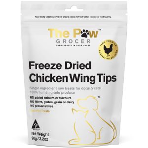 TPG-50024 The Paw Grocer White Label Freeze Dried Chicken Wing Tips Cat & Dog Treats (90g)
