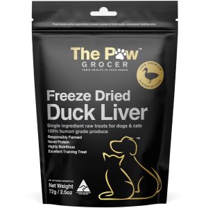 TPG-50758 The Paw Grocer Black Label Duck Liver Cat & Dog Treats (72g)