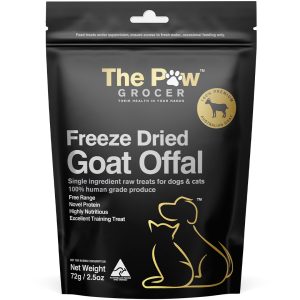 TPG-50772 The Paw Grocer Black Label Goat Offal Cat & Dog Treats (72g)