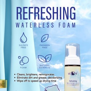 TI-666624 True Iconic Refreshing Waterless Foam For Cats - Silversky