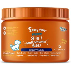 Z262 Zesty Paws Puppy 8-in-1 Multivitamin Bites (Chicken Flavour)