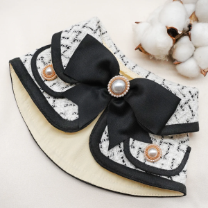 HEATHER ~ Monotone Tweed Wool Jacket with Black Trimmings