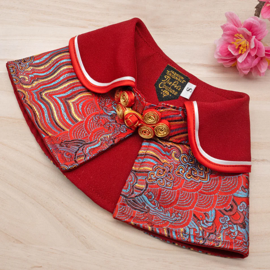 Spring Of Harmony in Dragon Red CNY Cape Spring Of Harmony in Dragon Red CNY Cape